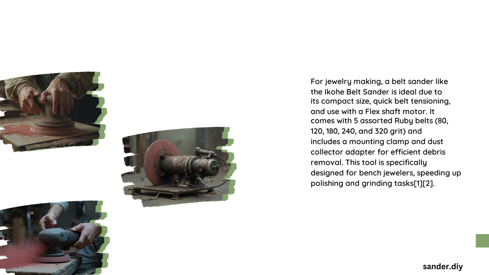 belt sander for jewelry making