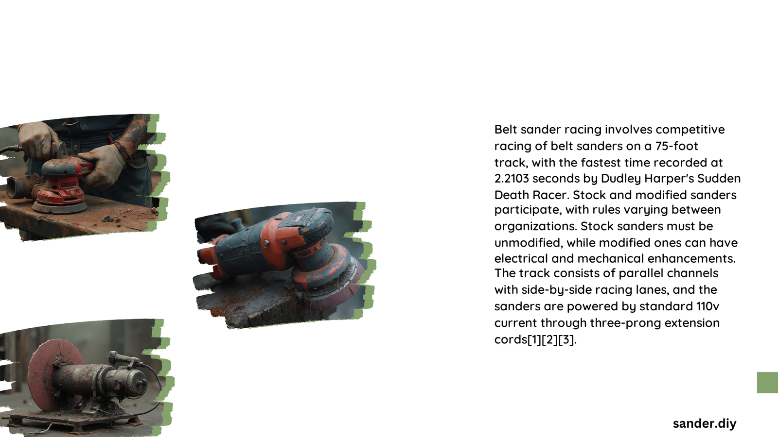 belt sander racer