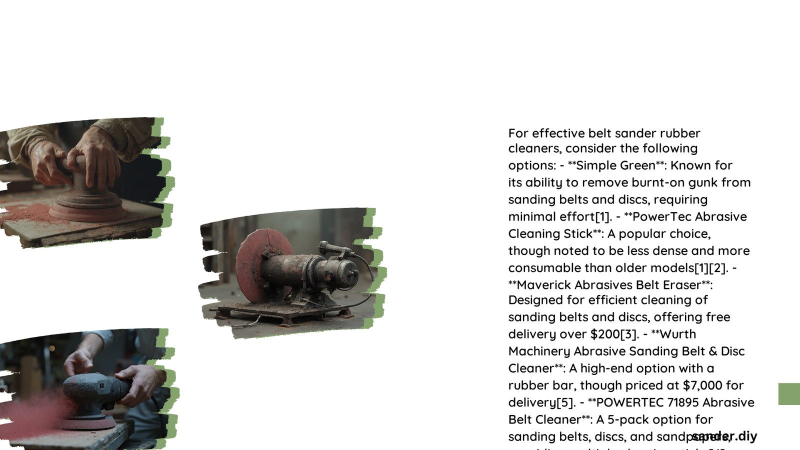 belt sander rubber cleaner