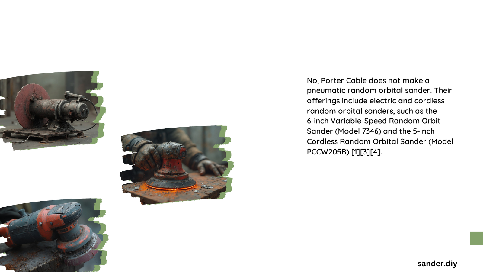 does porter cable make a pneumatic random orbital sander