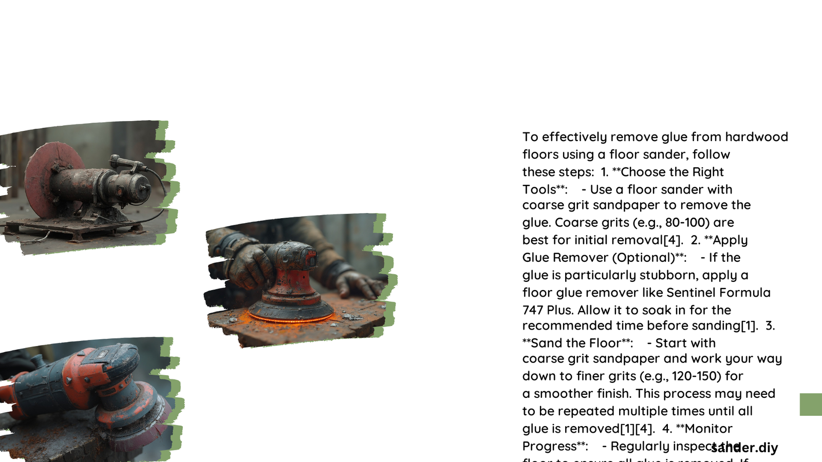 floor sander glue remover