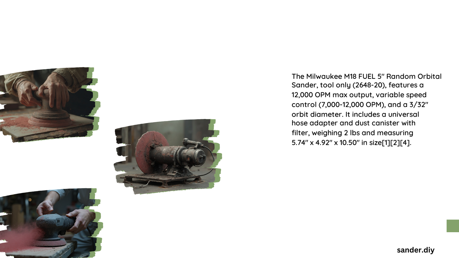 milwaukee orbital sander body only