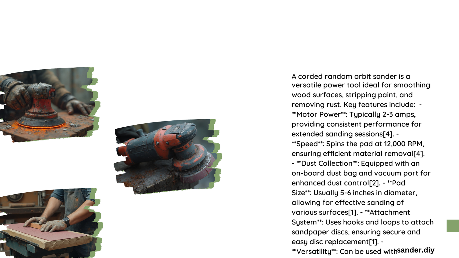 random orbit sander corded
