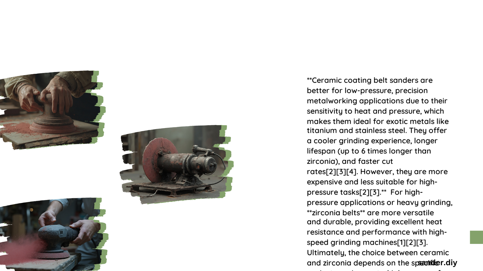 which is better ceramic coating belt sander