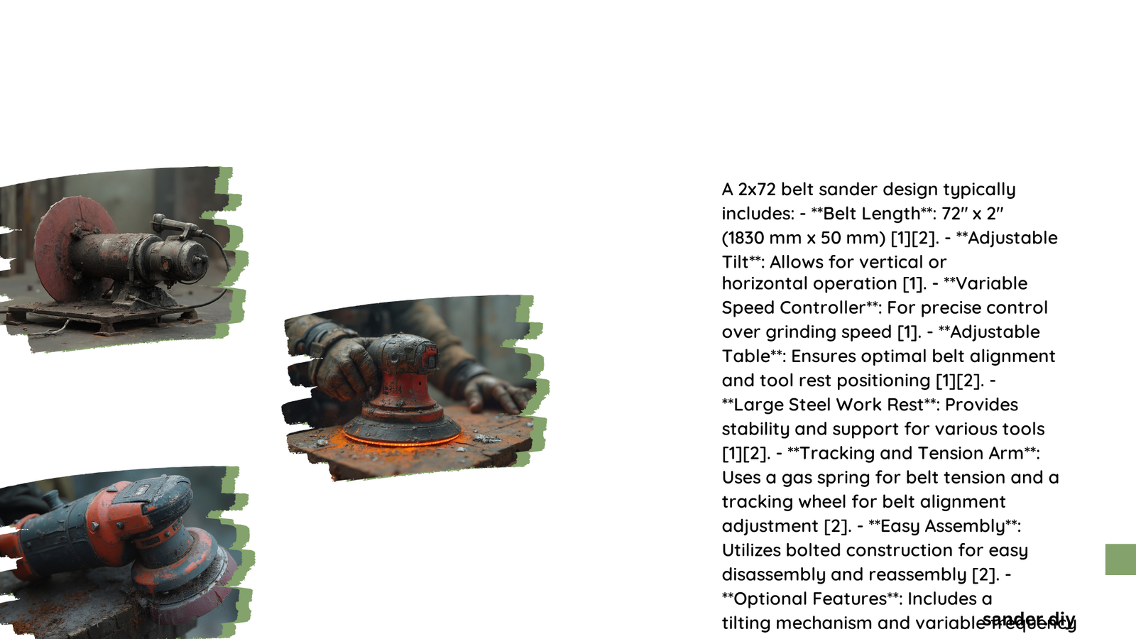 belt sander design
